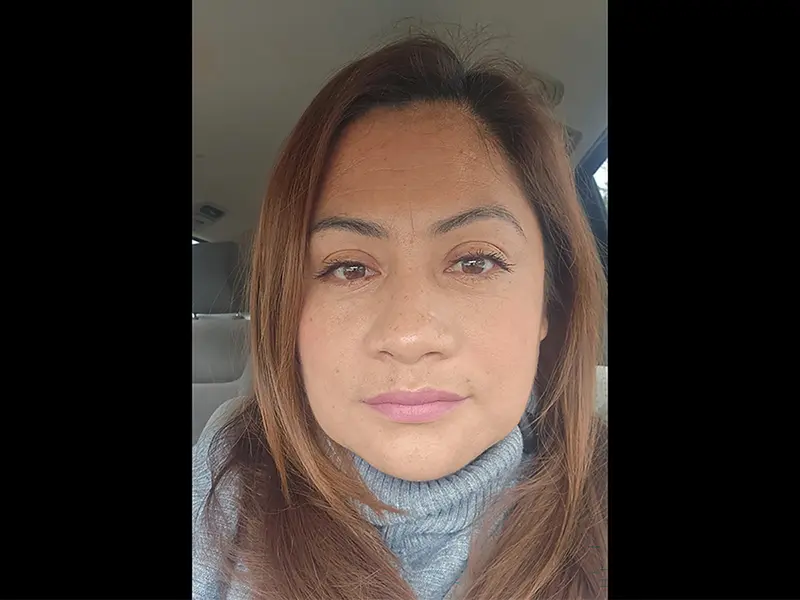 Professional interpreter assisting clients